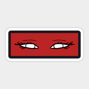 red eyes Sticker